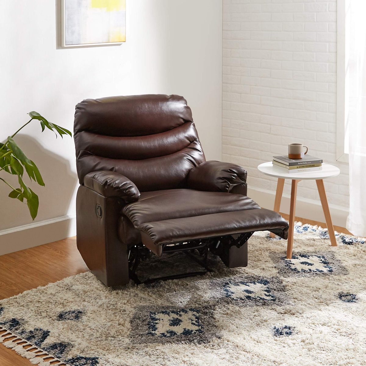 Amazon Brand - Solimo Serpens Single Seater Leartherette Recliner