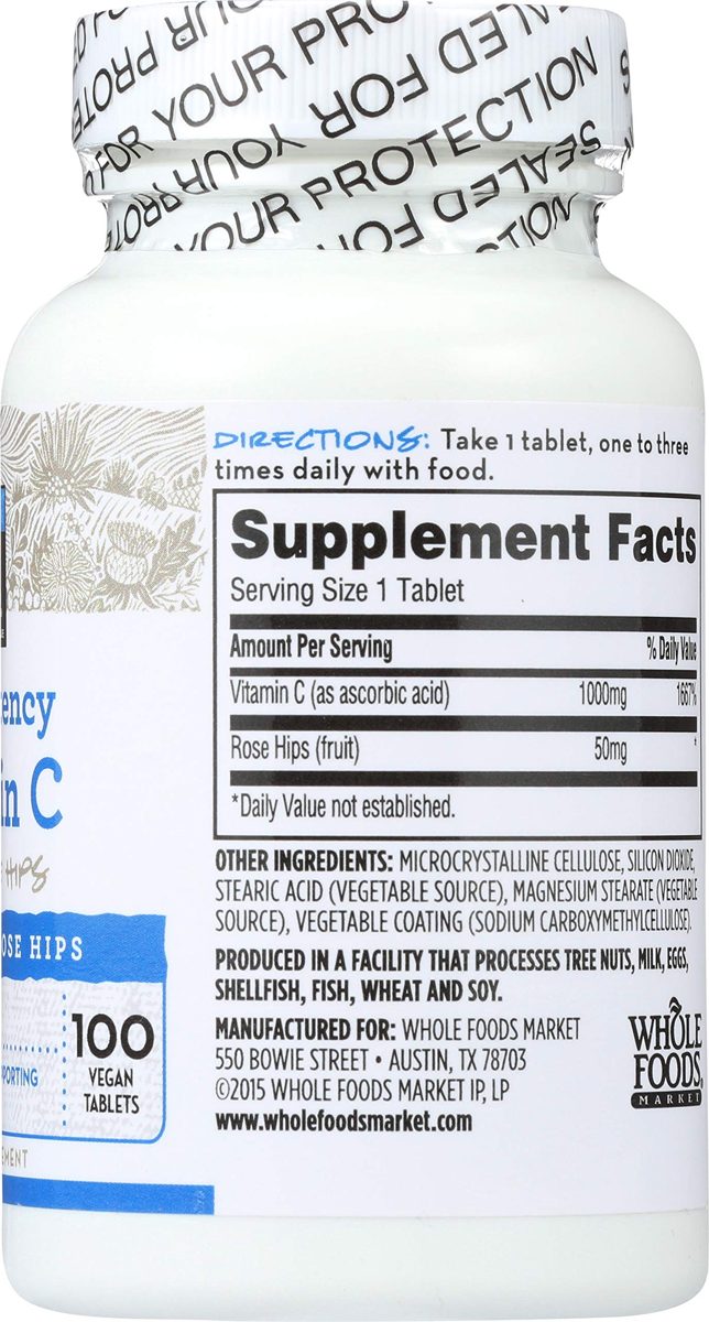 365 Everyday Value, High Potency Vitamin C with Rose Hips, 100 ct