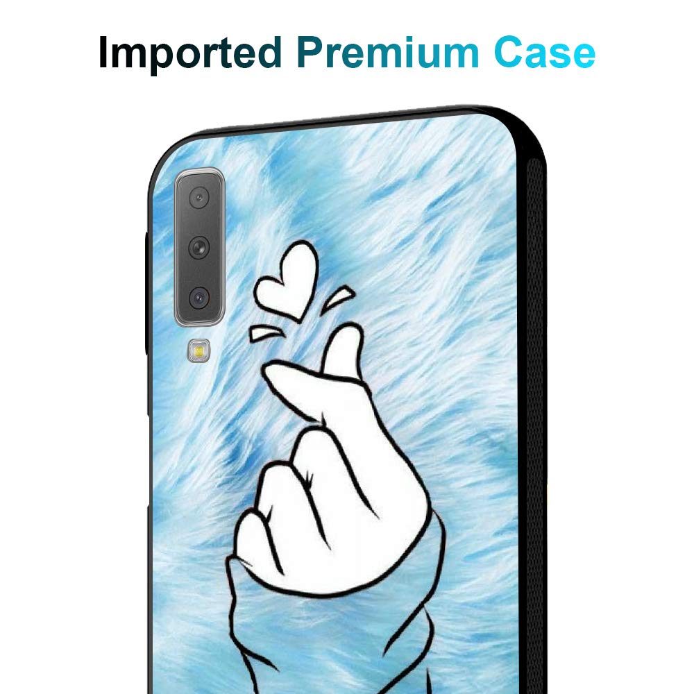 Amazon Brand - Solimo Designer Hearts Printed Hard Back Case Mobile Cover for Samsung Galaxy A7 (2018) (D1300)