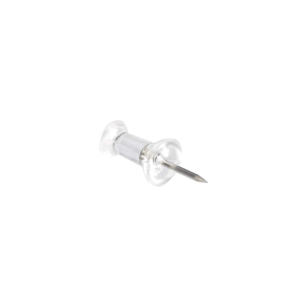 AmazonBasics Push Pins, Clear Plastic Head, Steel Point, 600-Count