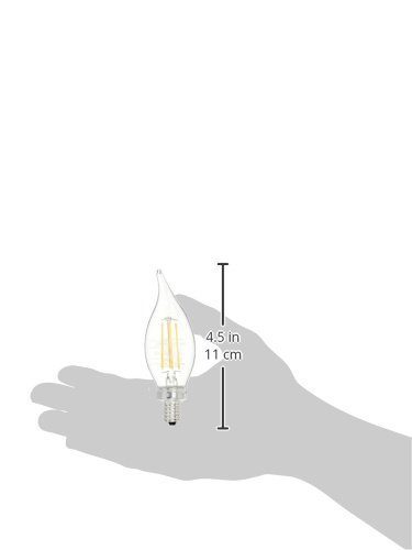 AmazonBasics Commercial Grade LED Light Bulb 40W Equivalent, BA11, Soft White, Dimmable, 6-Pack