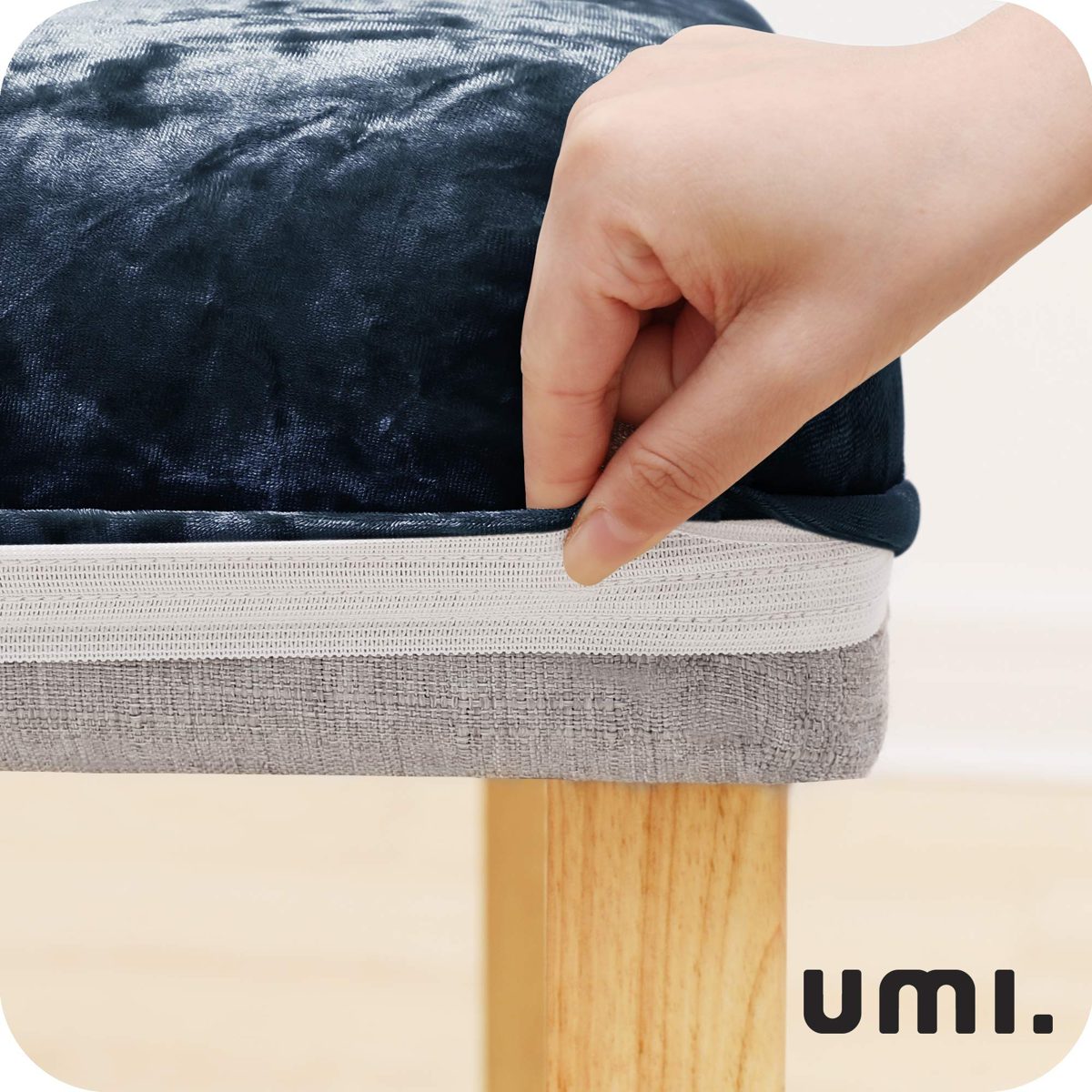 Umi Essentials Stretch Chair Covers, Soft Fabric