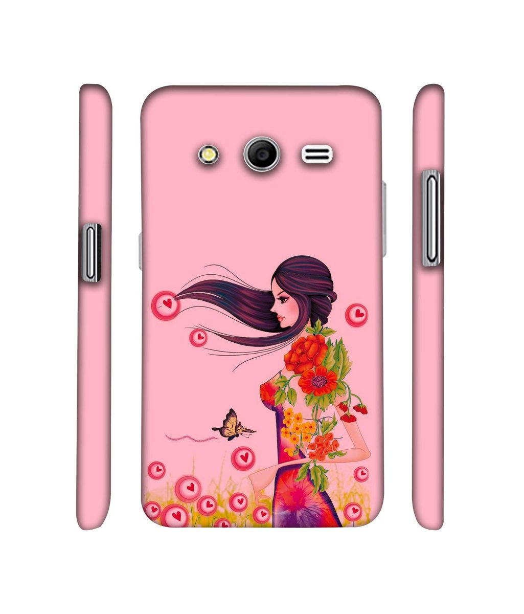 Amazon Brand - Solimo Designer Lady Vector Pattern 3D Printed Hard Back Case Mobile Cover for Samsung Galaxy Core 2 G355H