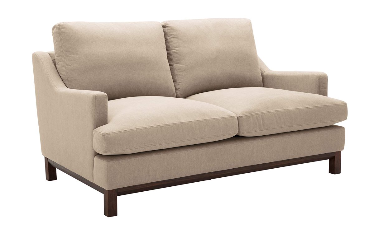 Amazon Brand – Stone & Beam Genesse Loveseat Sofa Couch, 64"W, Fawn