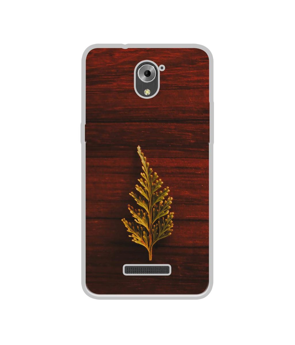Amazon Brand - Solimo Designer Leaf on Wood UV Printed Soft Back Case Mobile Cover for Coolpad Mega 3