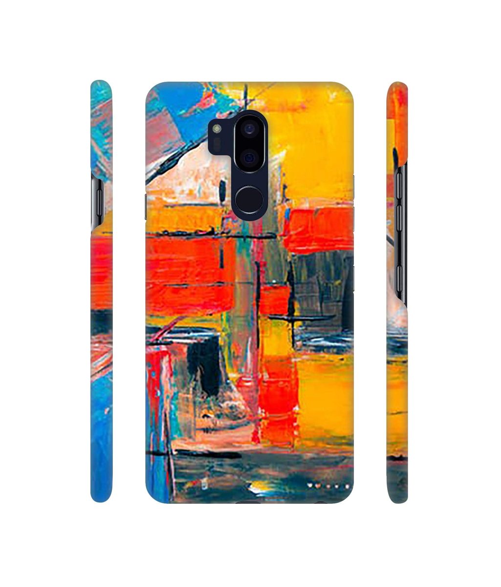 Amazon Brand - Solimo Designer Multicolor Squre Blocks 3D Printed Hard Back Case Mobile Cover for LG G7 ThinQ