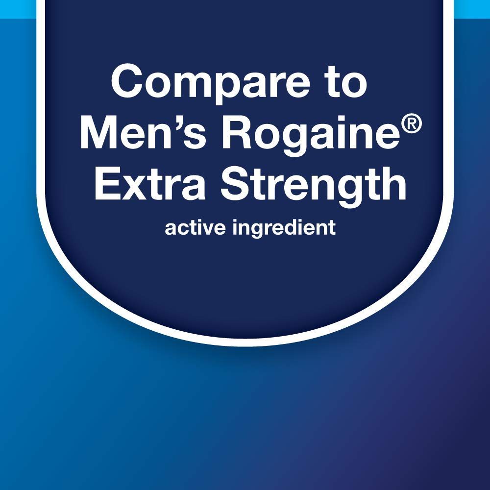 Amazon Basic Care Minoxidil Topical Solution USP, 5%, Hair Regrowth Treatment for Men, Extra Strength, 12 Fluid Ounces