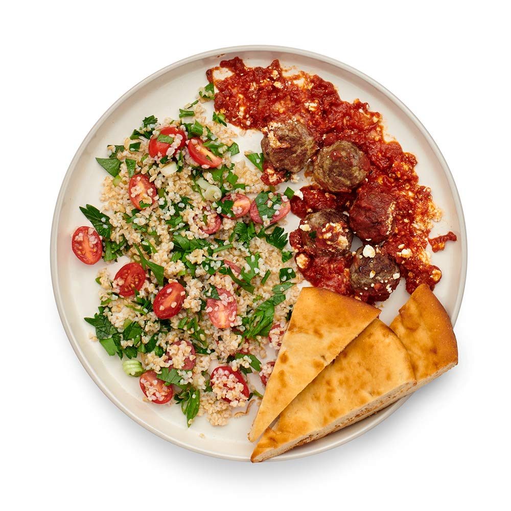 AMAZON Shawarma-Spiced Lamb Meatballs with Feta & Garlic Flatbread, 35 OZ