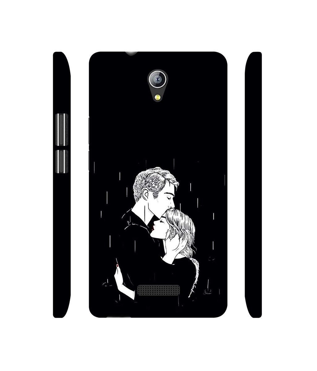 Amazon Brand - Solimo Designer Couples Standing in Rain 3D Printed Hard Back Case Mobile Cover for Micromax Canvas Pace 4G Q416