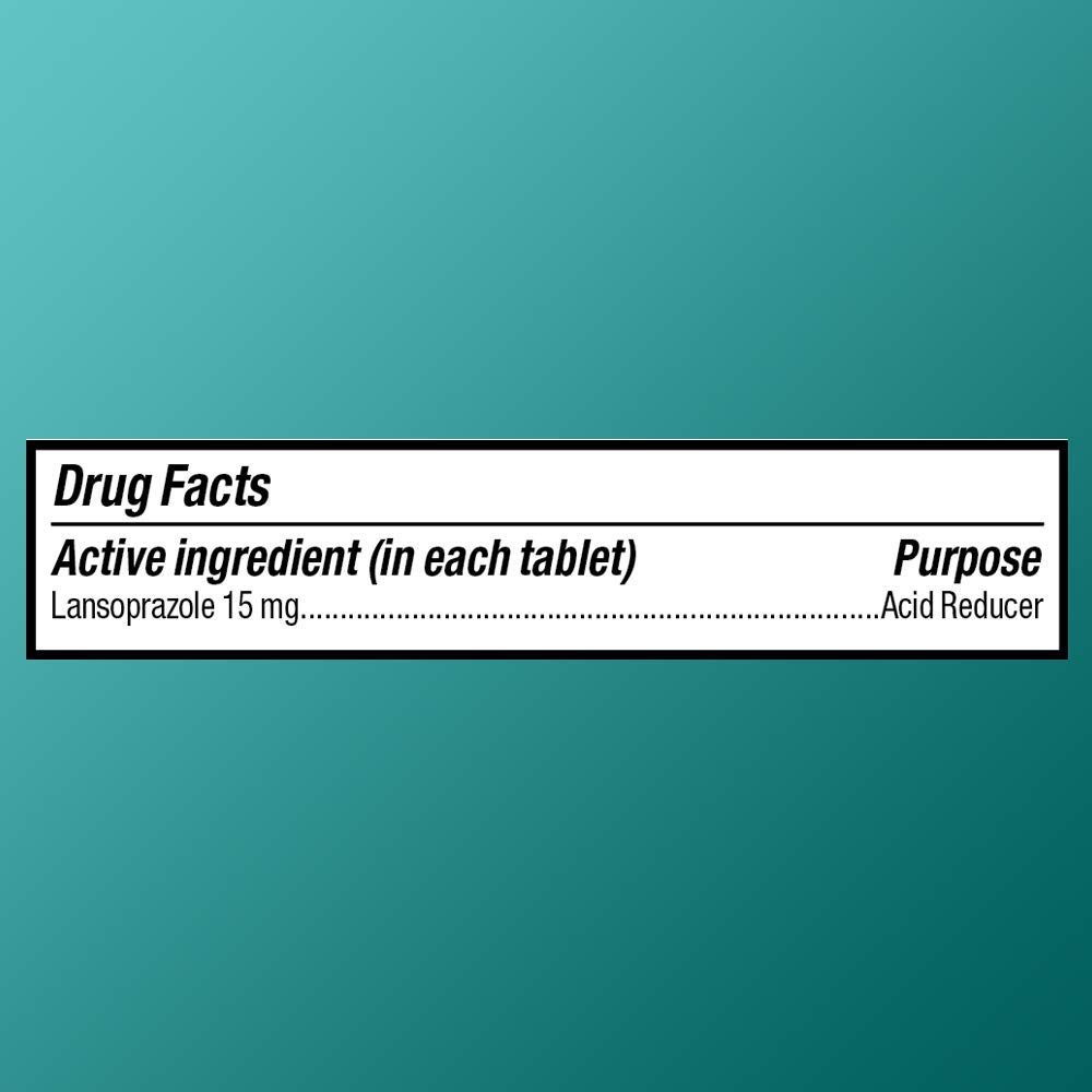 Basic Care Lansoprazole Delayed Release Orally Disintegrating Tablets 15 mg, Acid Reducer, 14 Count