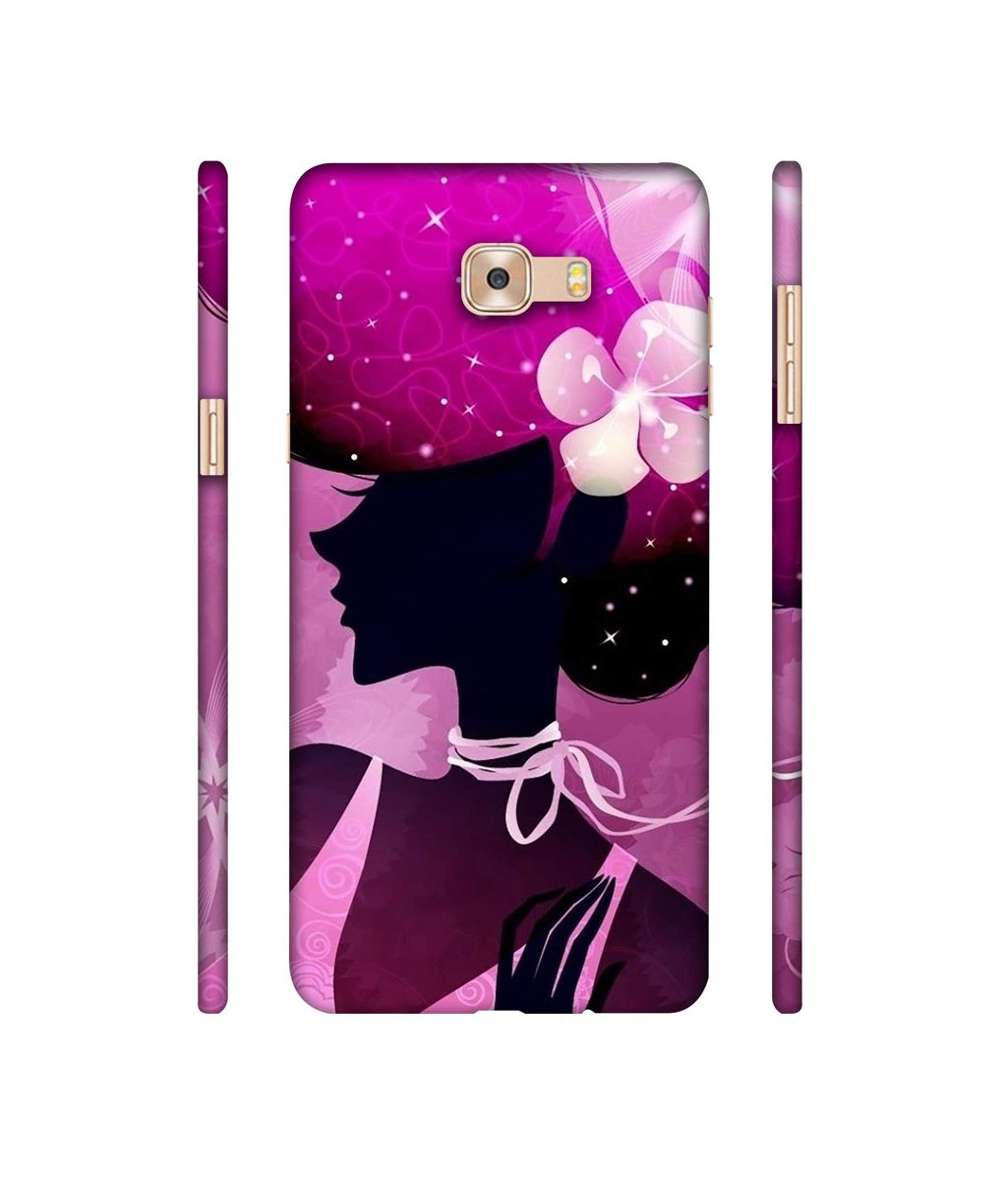 Amazon Brand - Solimo Designer Lady Vectors 3D Printed Hard Back Case Mobile Cover for Samsung Galaxy C9 Pro