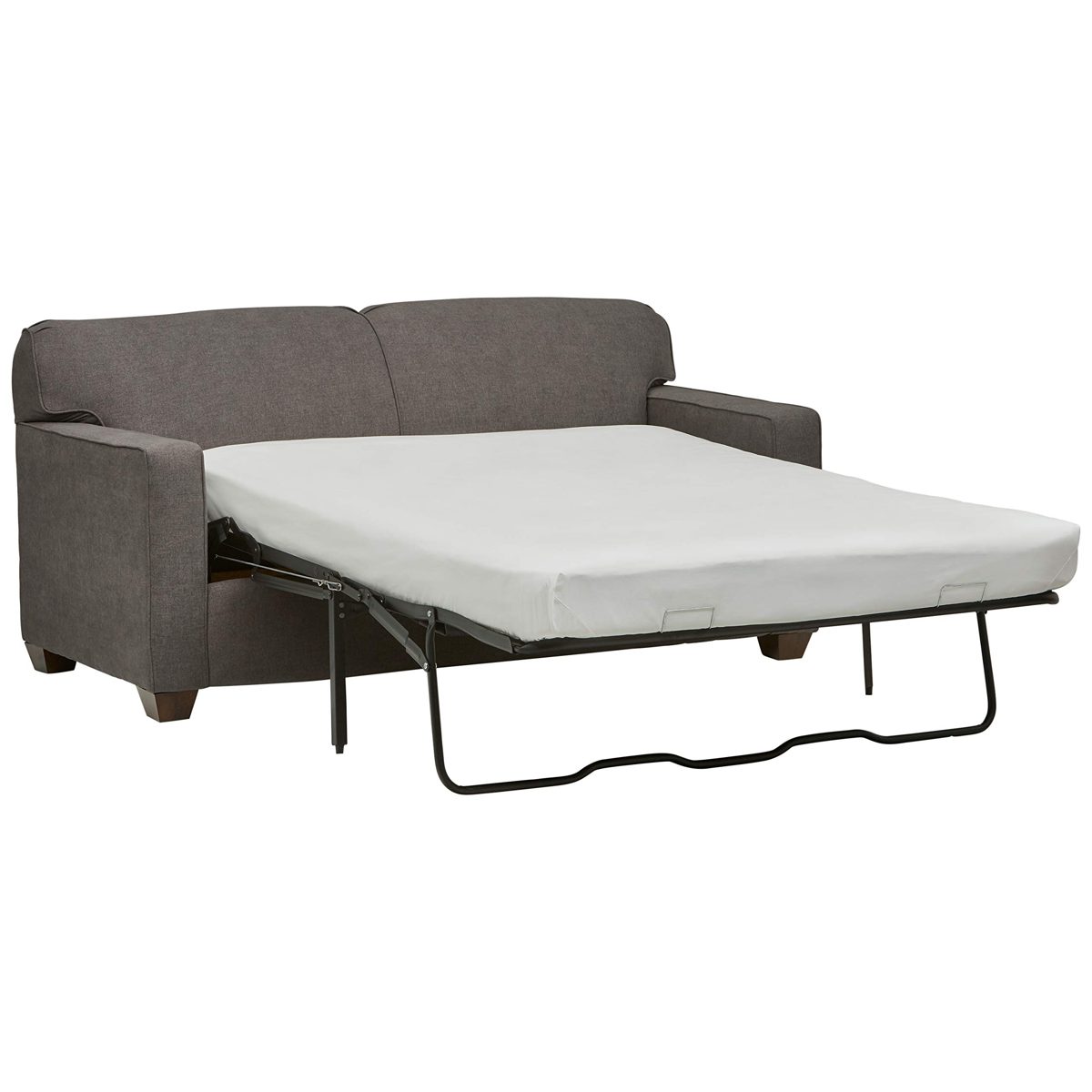 Amazon Brand – Stone & Beam Fischer Full-Sized Sleeper Sofa, 72"W, Stone Fabric