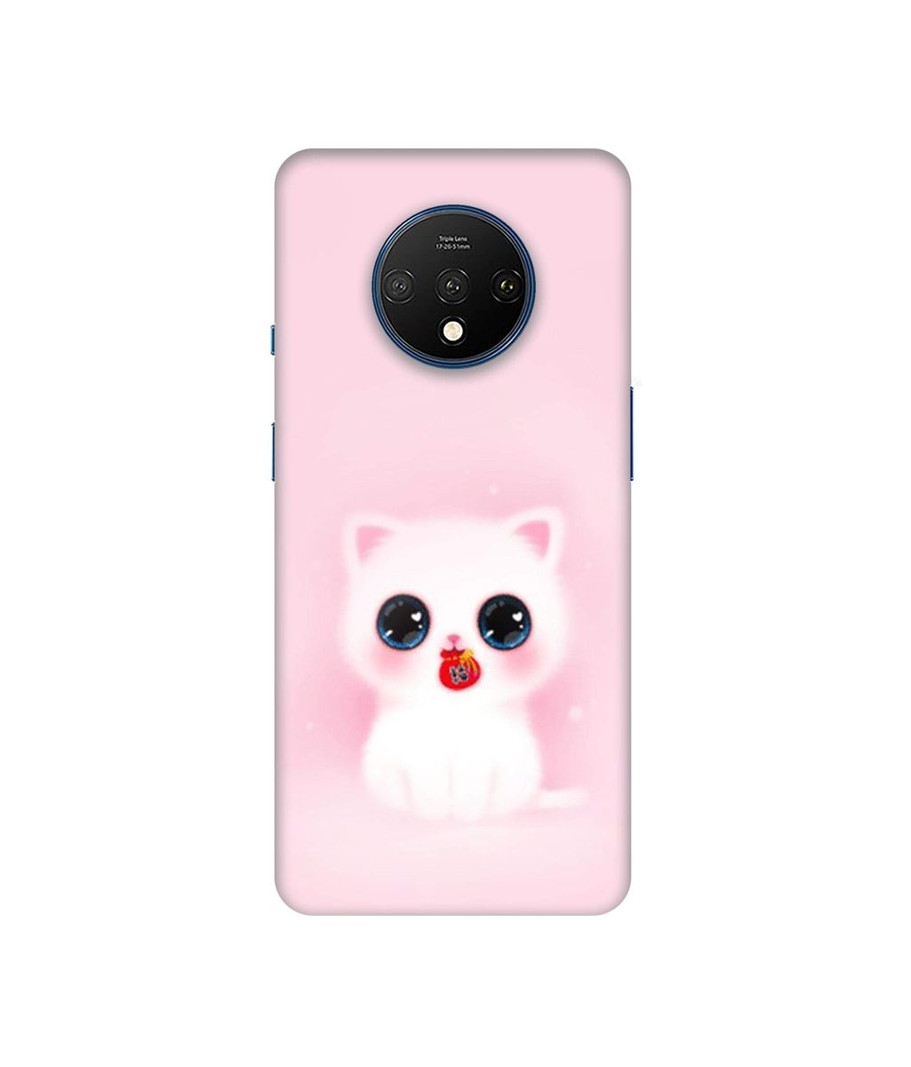 Amazon Brand - Solimo Designer Kitty 3D Printed Hard Back Case Mobile Cover for OnePlus 7T