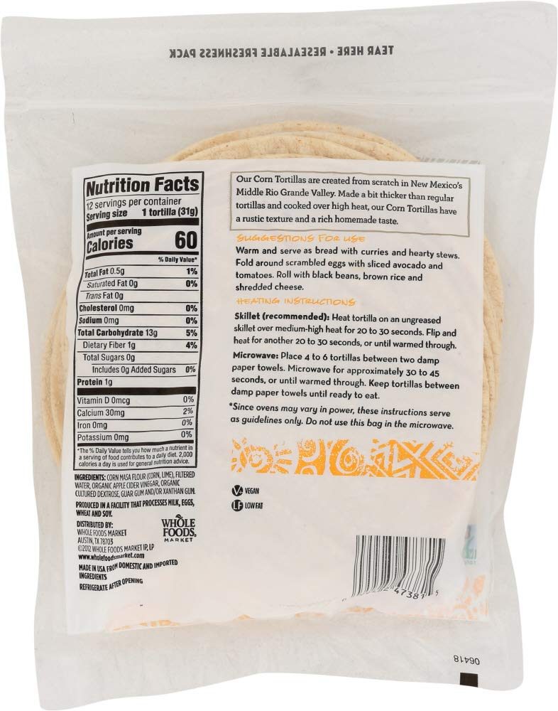 365 Everyday Value, Corn Tortillas, 13.12 oz