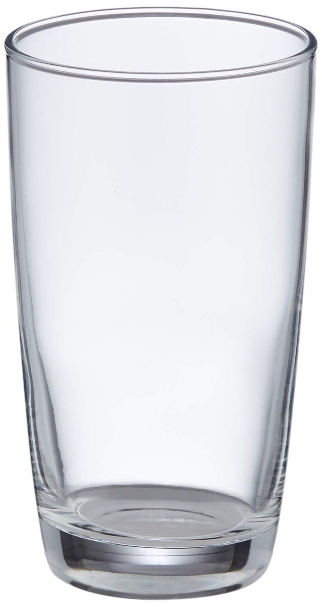 AmazonCommercial Highball Drinking Glasses, Barware Glass Tumbler, 9 oz, Set of 12