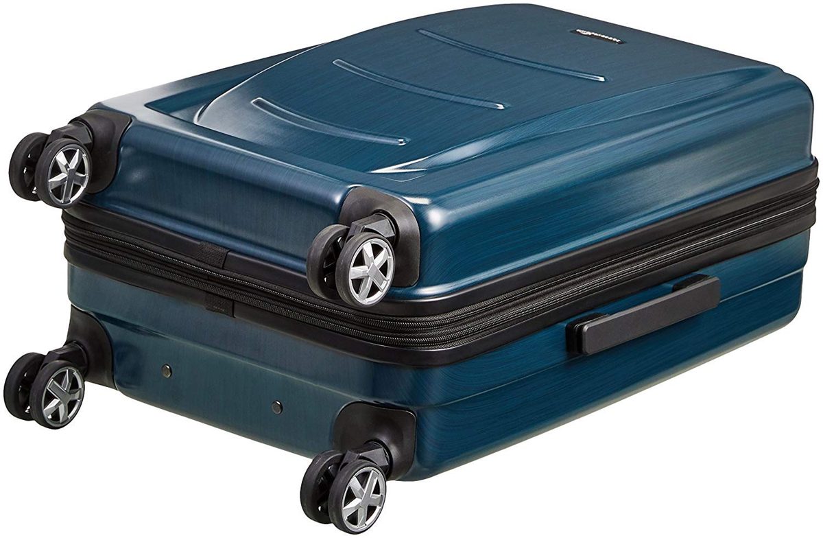 AmazonBasics 20 inch 55 cm Hardshell Cabin Size Suitcase, Navy Blue