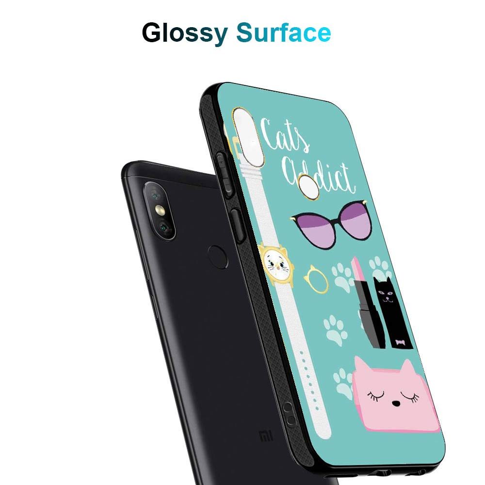 Amazon Brand - Solimo Designer Cat's Addict Printed Hard Back Case Mobile Cover for Xiaomi Redmi Note 6 pro (D1234)