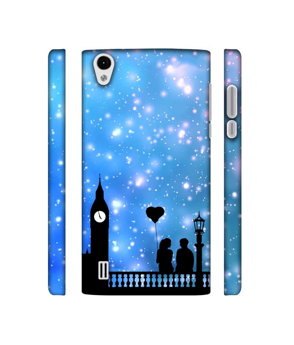 Amazon Brand - Solimo Designer Love Couple Vector 3D Printed Hard Back Case Mobile Cover for VIVO Y15