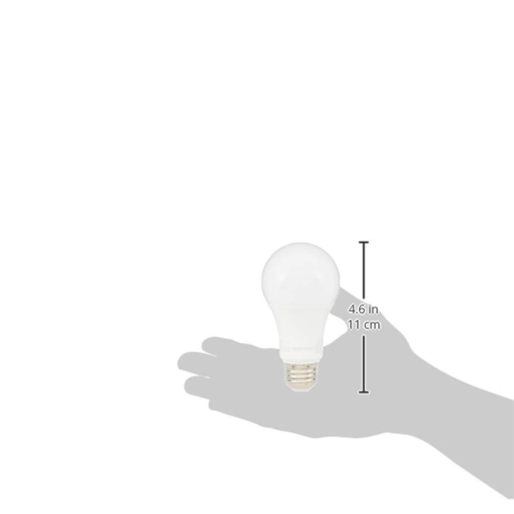 AmazonBasics 100W Equivalent, Soft White, Non-Dimmable, 10,000 Hour Lifetime, A19 LED Light Bulb | 6-Pack