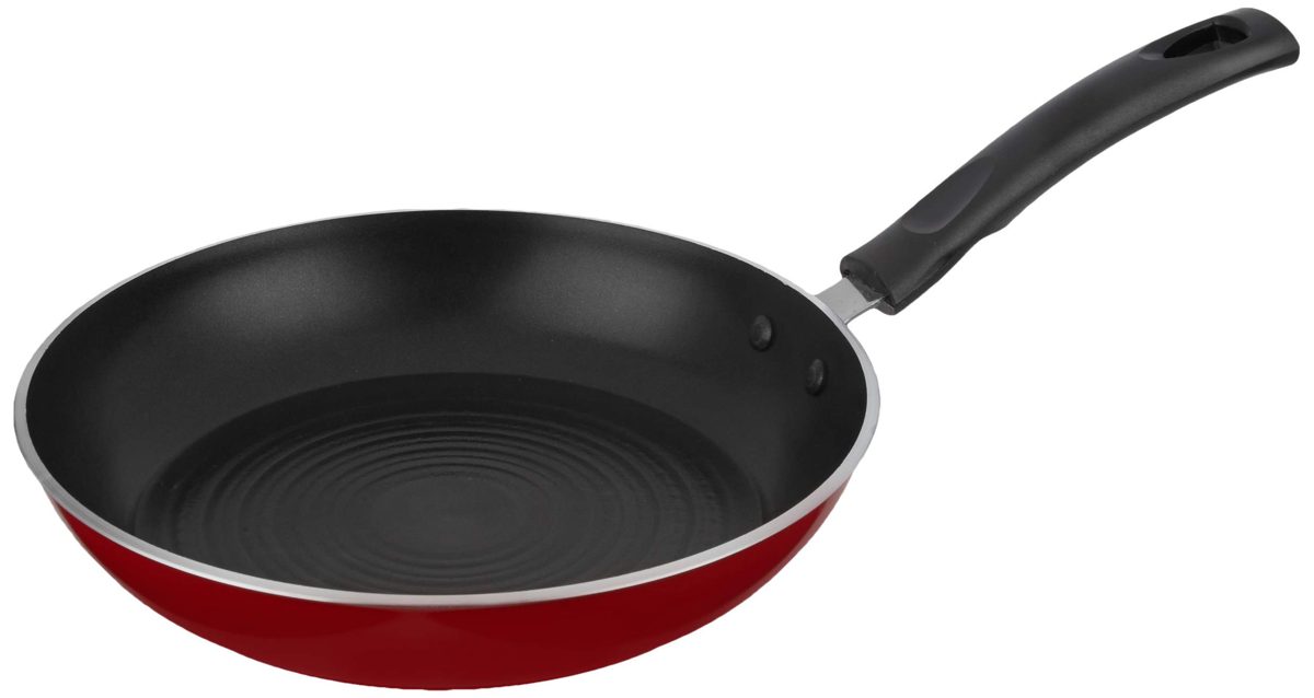 (Renewed) Amazon Brand - Solimo Non-Stick Forged Fry Pan, 240mm, Induction and Gas Stove compatible
