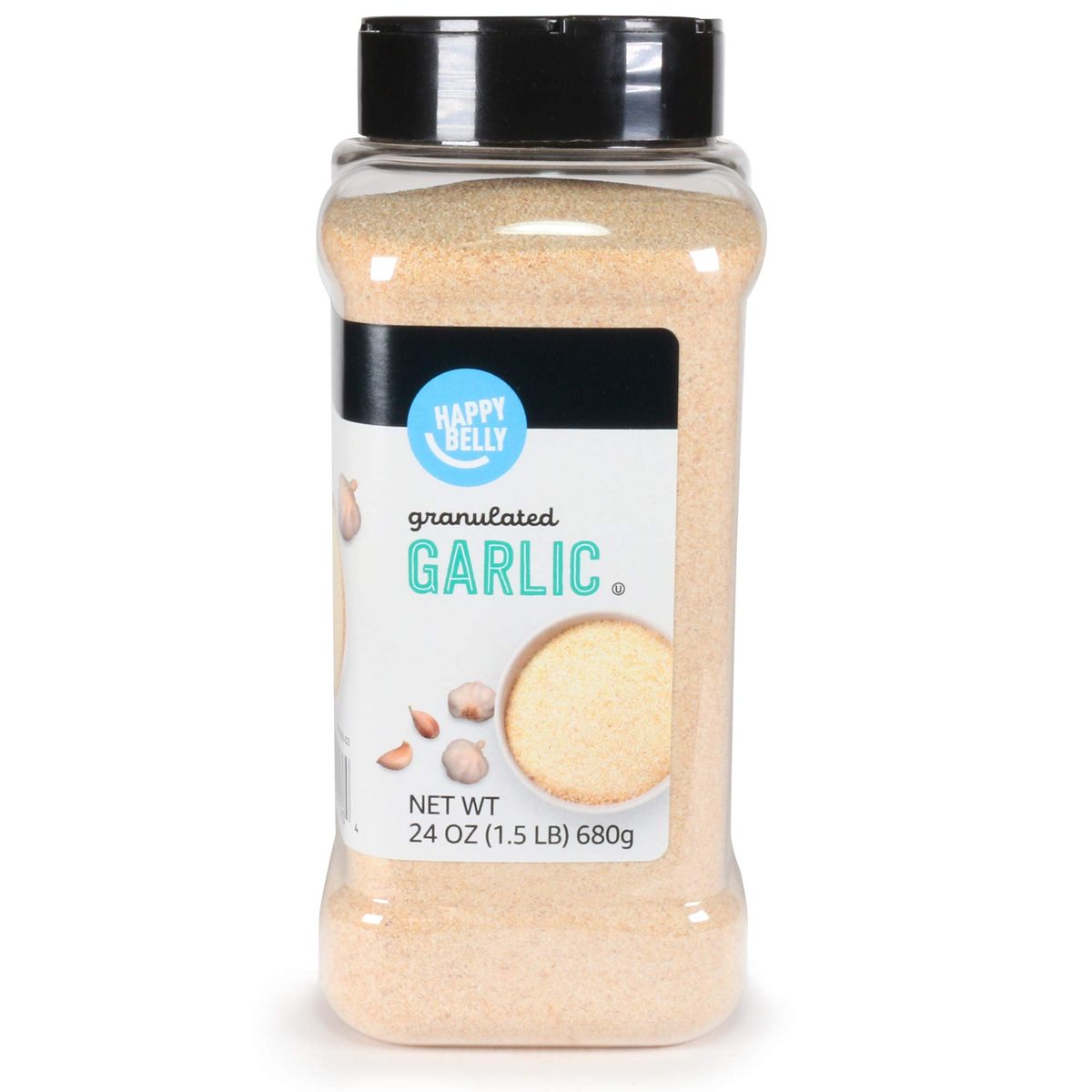 Amazon Brand - Happy Belly Granulated Garlic, 24 Ounces