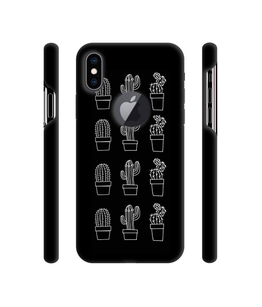 Amazon Brand - Solimo Designer Cactus Design 3D Printed Hard Back Case Mobile Cover for Apple iPhone Xs Max (Logo Cut)