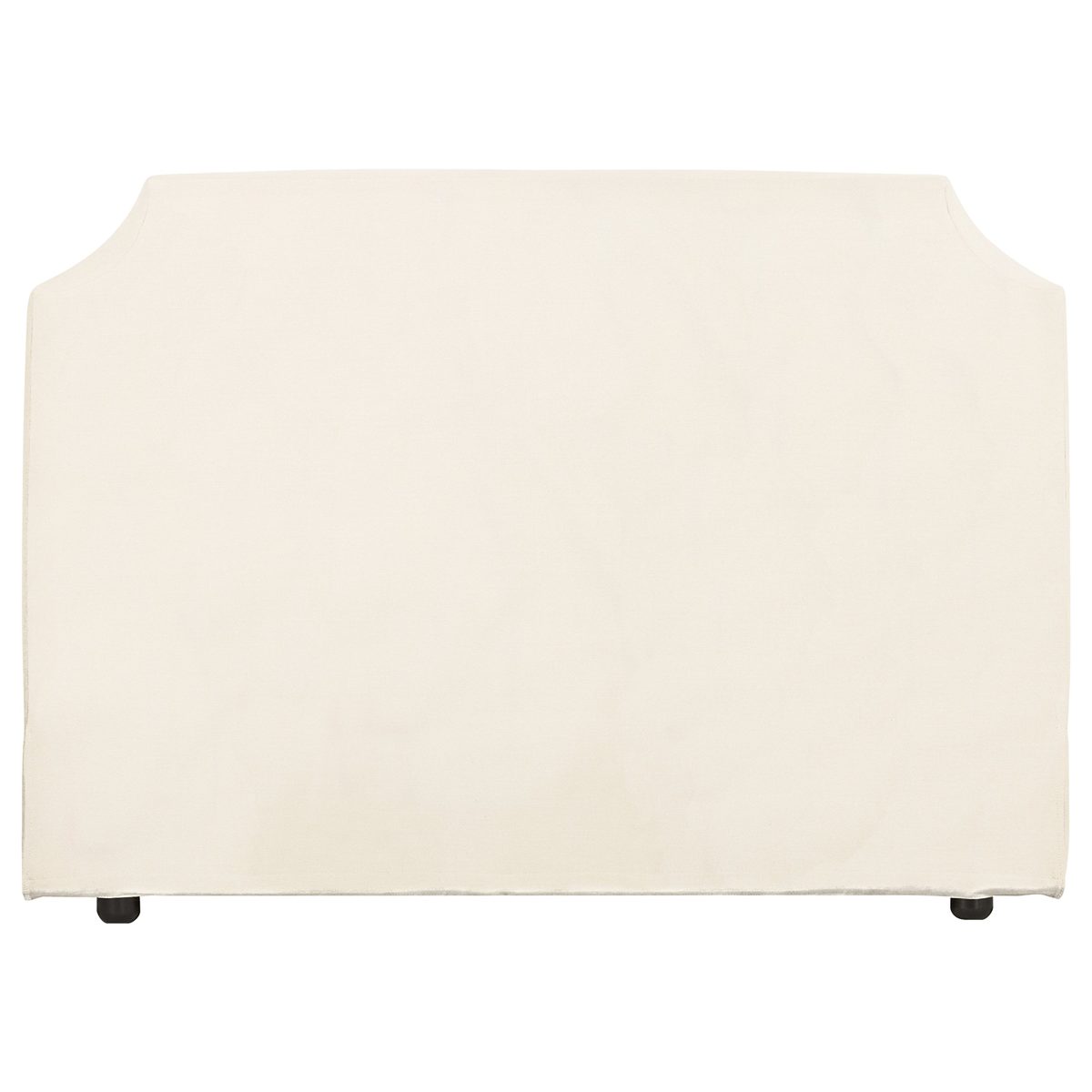 Amazon Brand – Stone & Beam Bridgewater Scalloped King Headboard, 88"W, Classic Cream