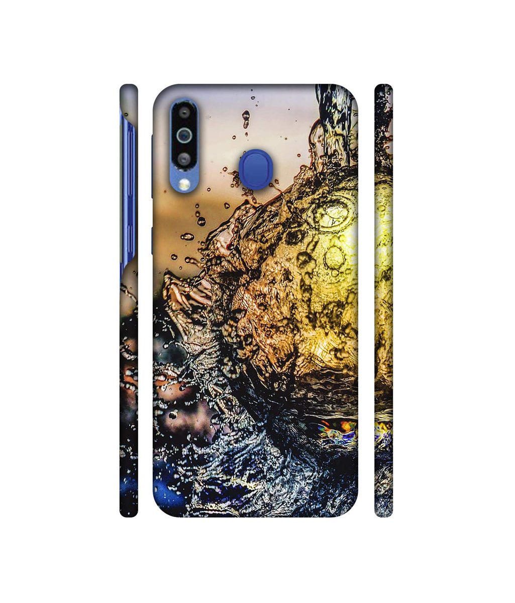 Amazon Brand - Solimo Designer Water Drop Reflection 3D Printed Hard Back Case Mobile Cover for Samsung Galaxy M21
