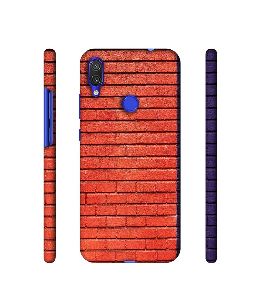 Amazon Brand - Solimo Designer Red and Purple Brick 3D Printed Hard Back Case Mobile Cover for Xiaomi Redmi Note 7 Pro