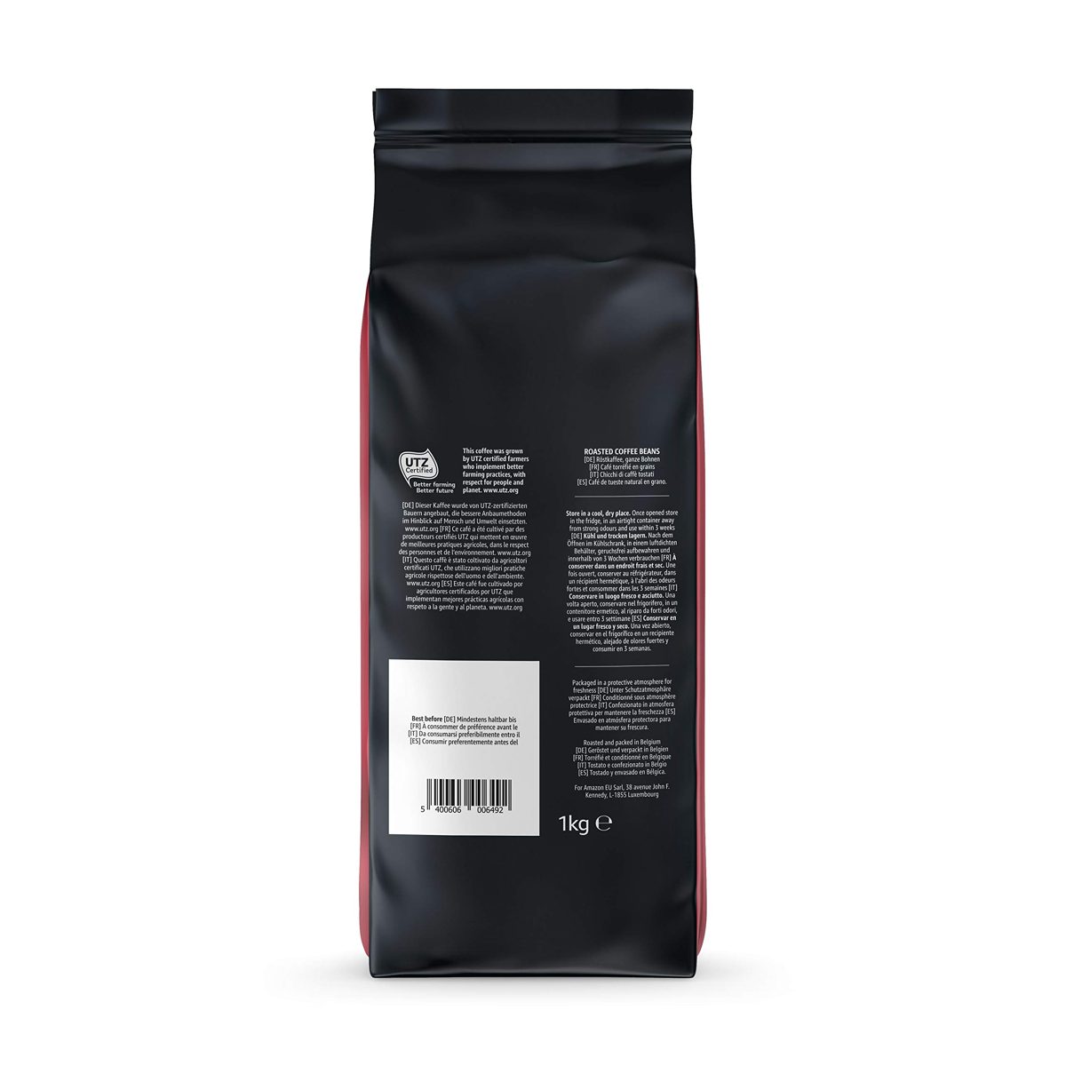 Amazon Brand - Happy Belly Coffee Beans 100% Arabica  2 kg (2 x 1 kg)