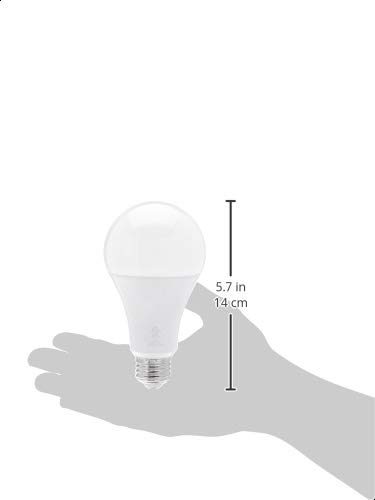 AmazonCommercial 125 Watt Equivalent, 25000 Hours, Dimmable, 2000 Lumens, Energy Star Certified, High Output A21 LED Light Bulb - Pack of 1, Soft White