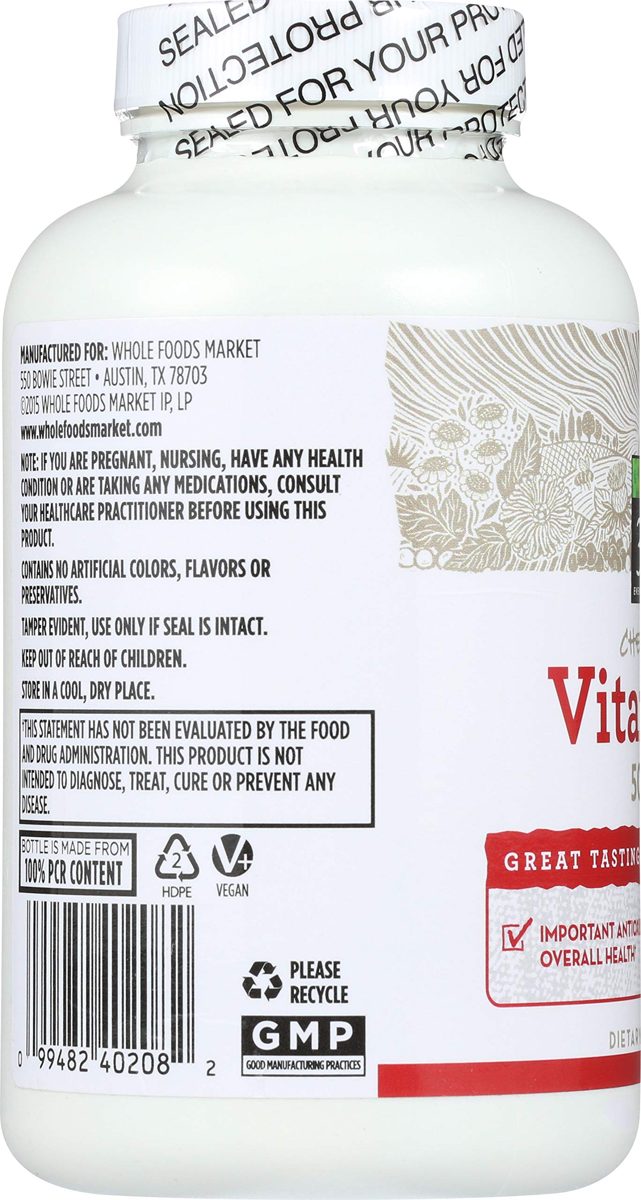 365 EVERYDAY VALUE Vitamin C Chewable Tablets, 500 mg, 100 CT