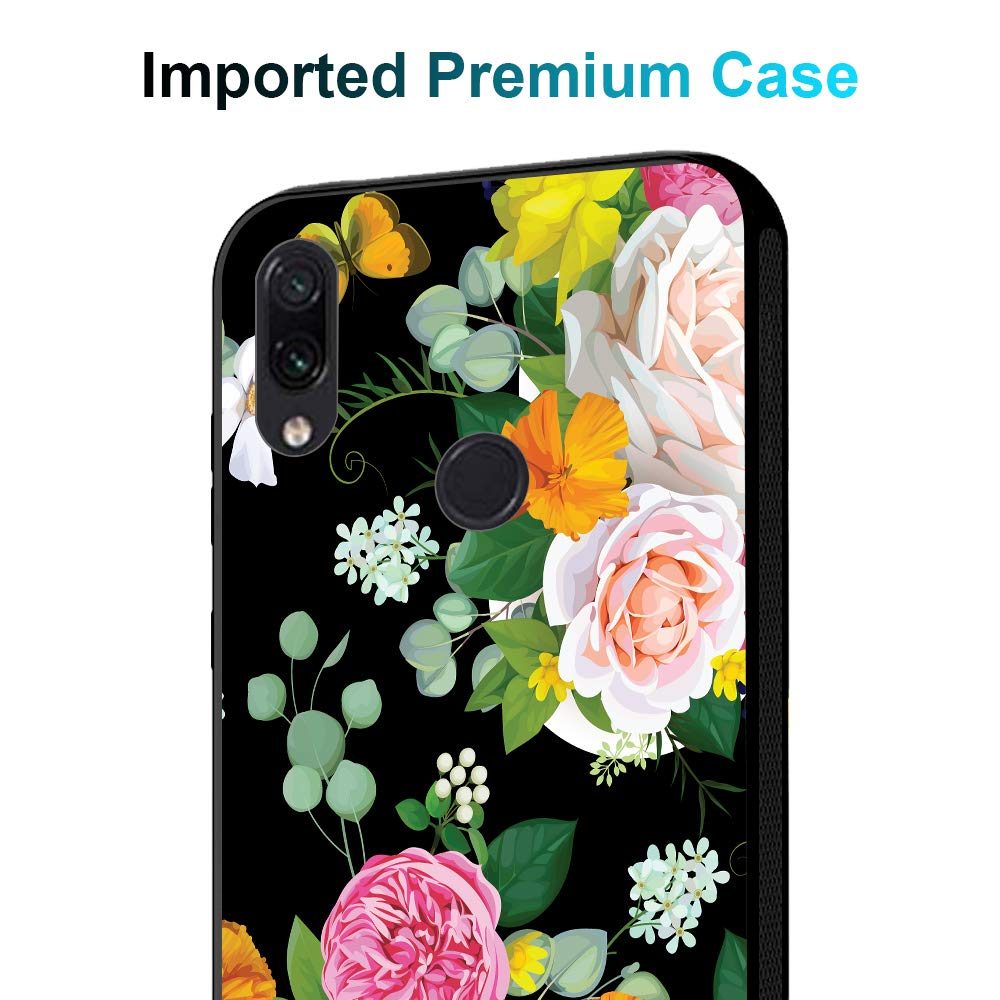 Amazon Brand - Solimo Designer Floral Printed Hard Back Case Mobile Cover for Redmi Note 7 Pro & Redmi Note 7