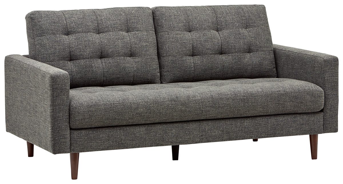 Amazon Brand – Rivet Cove Mid-Century Modern Tufted Sofa with Tapered Legs, 72"W, Dark Grey
