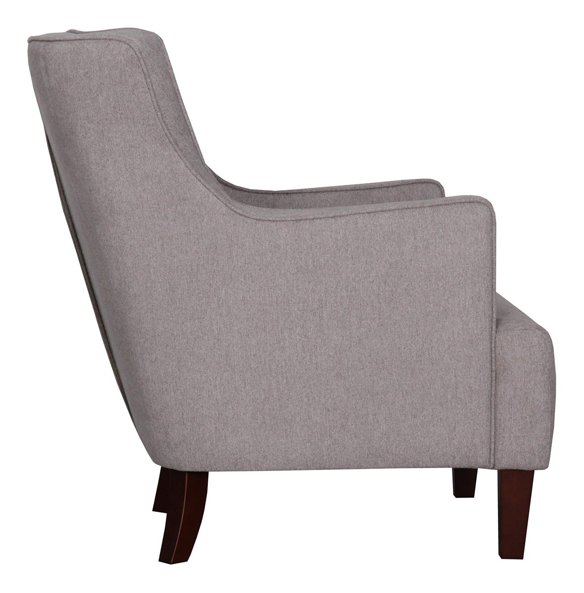 Amazon Brand – Stone & Beam Decatur Modern Tufted Wingback Living Room Accent Chair, 32.37"W, Gray