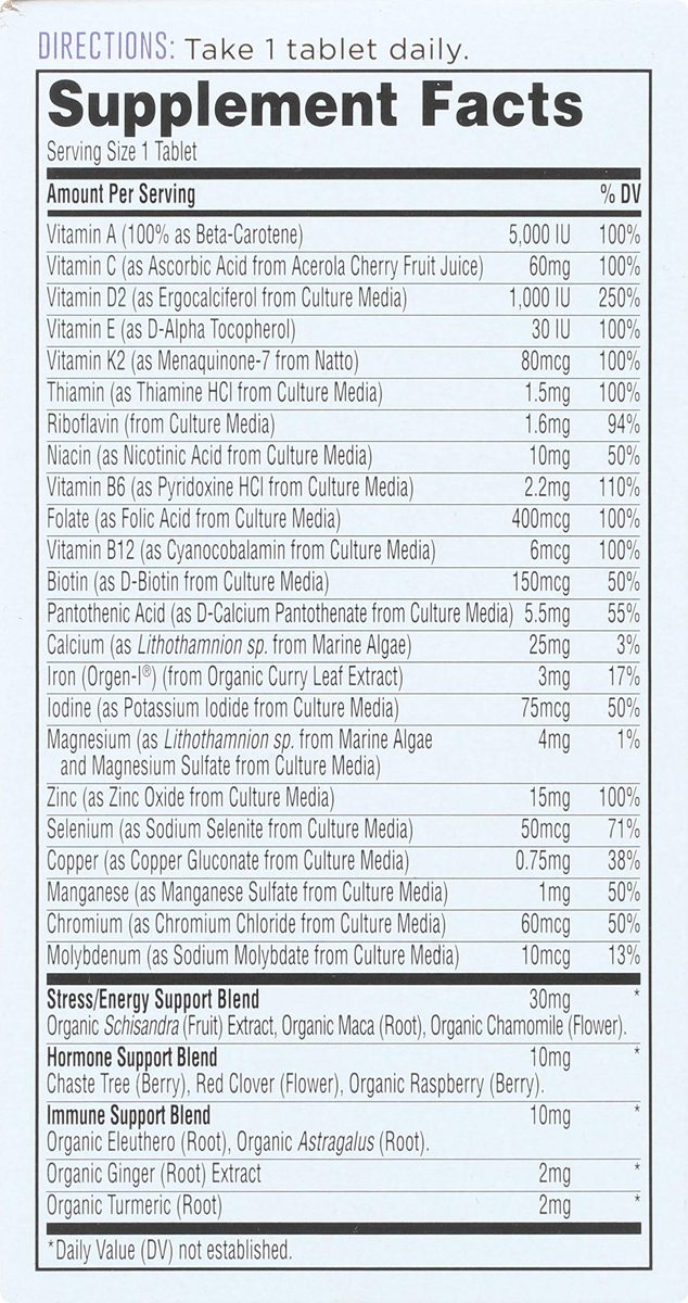 Whole Foods Market, Food-Cultured Once Daily Women's Multi, 120 ct