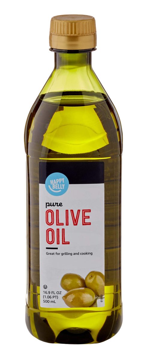 Amazon Brand - Happy Belly Pure Olive Oil, 16.9 fl oz (500mL) (Previously Solimo)