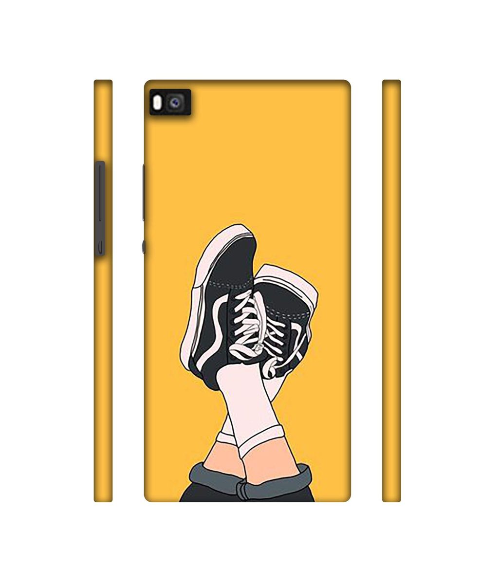 Amazon Brand - Solimo Designer Boy Shoes Pattern 3D Printed Hard Back Case Mobile Cover for Huawei P8