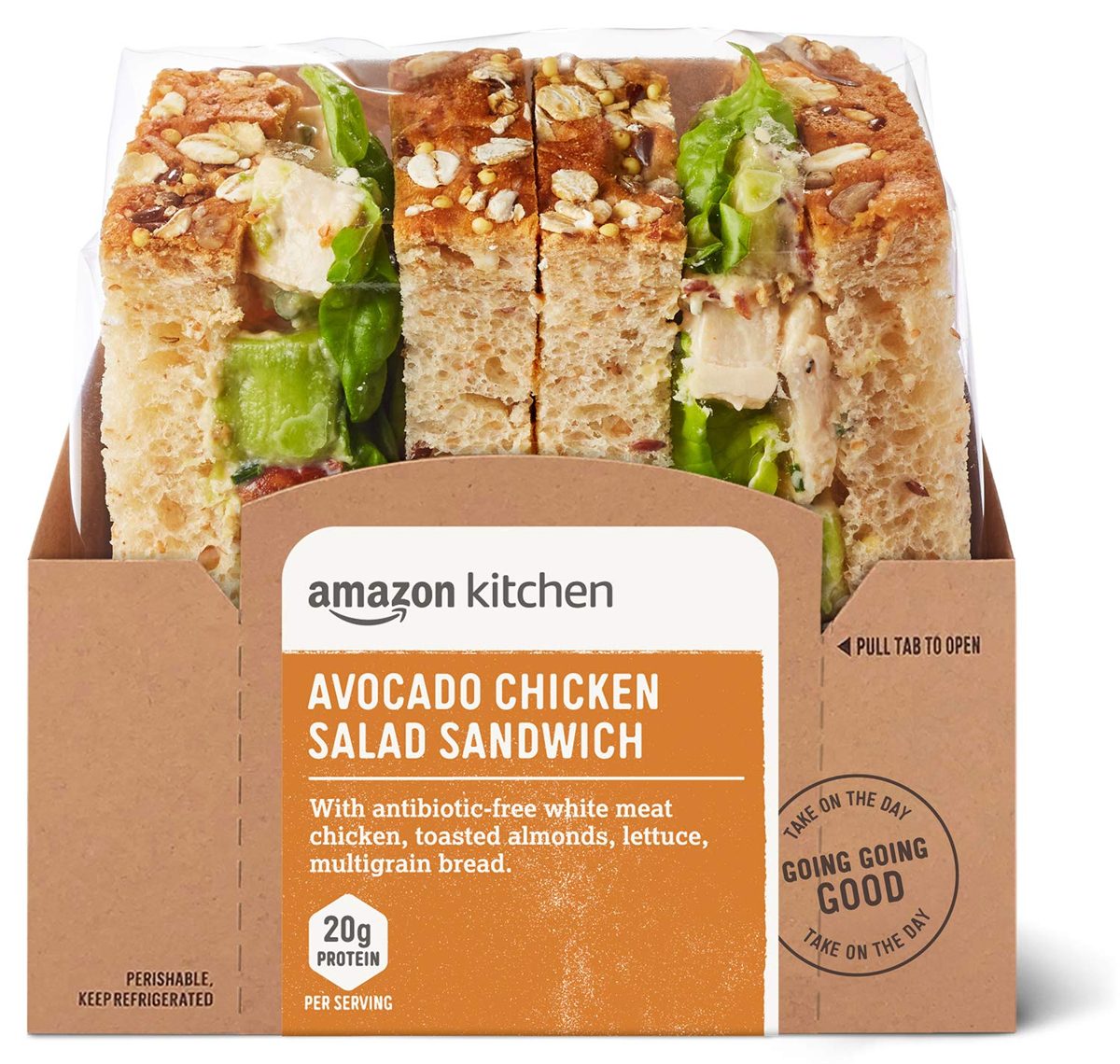 Amazon Kitchen, Avocado Chicken Salad Sandwich, 8.4 oz