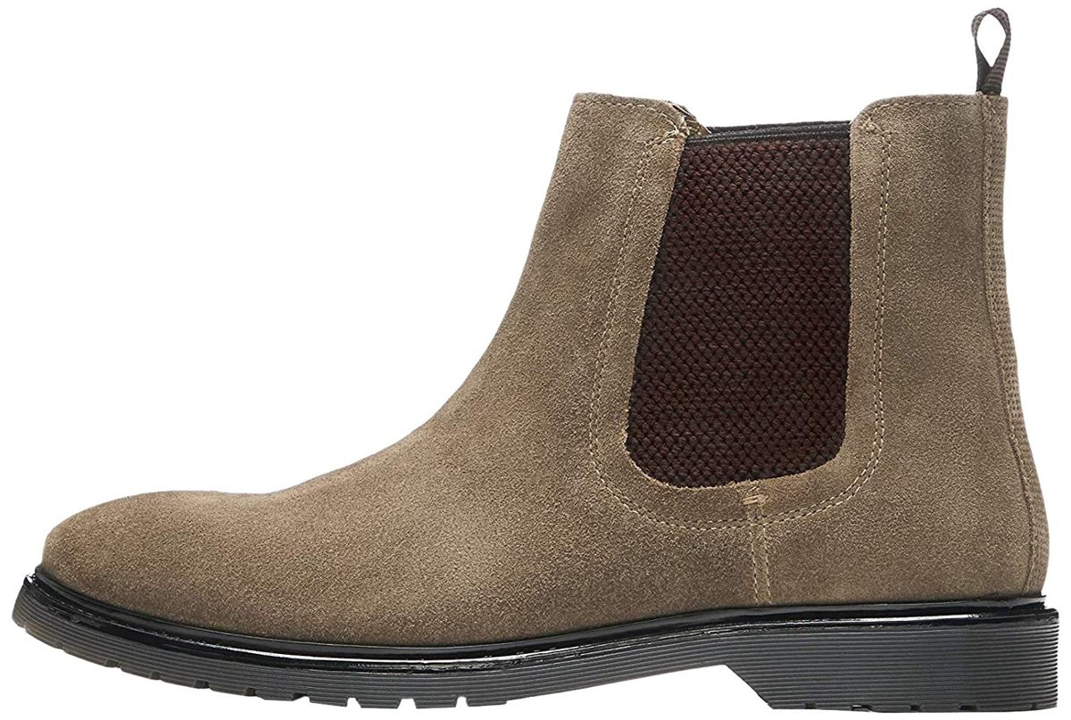 find. Leather Cleated Chelsea Boots, Brown), 8 UK