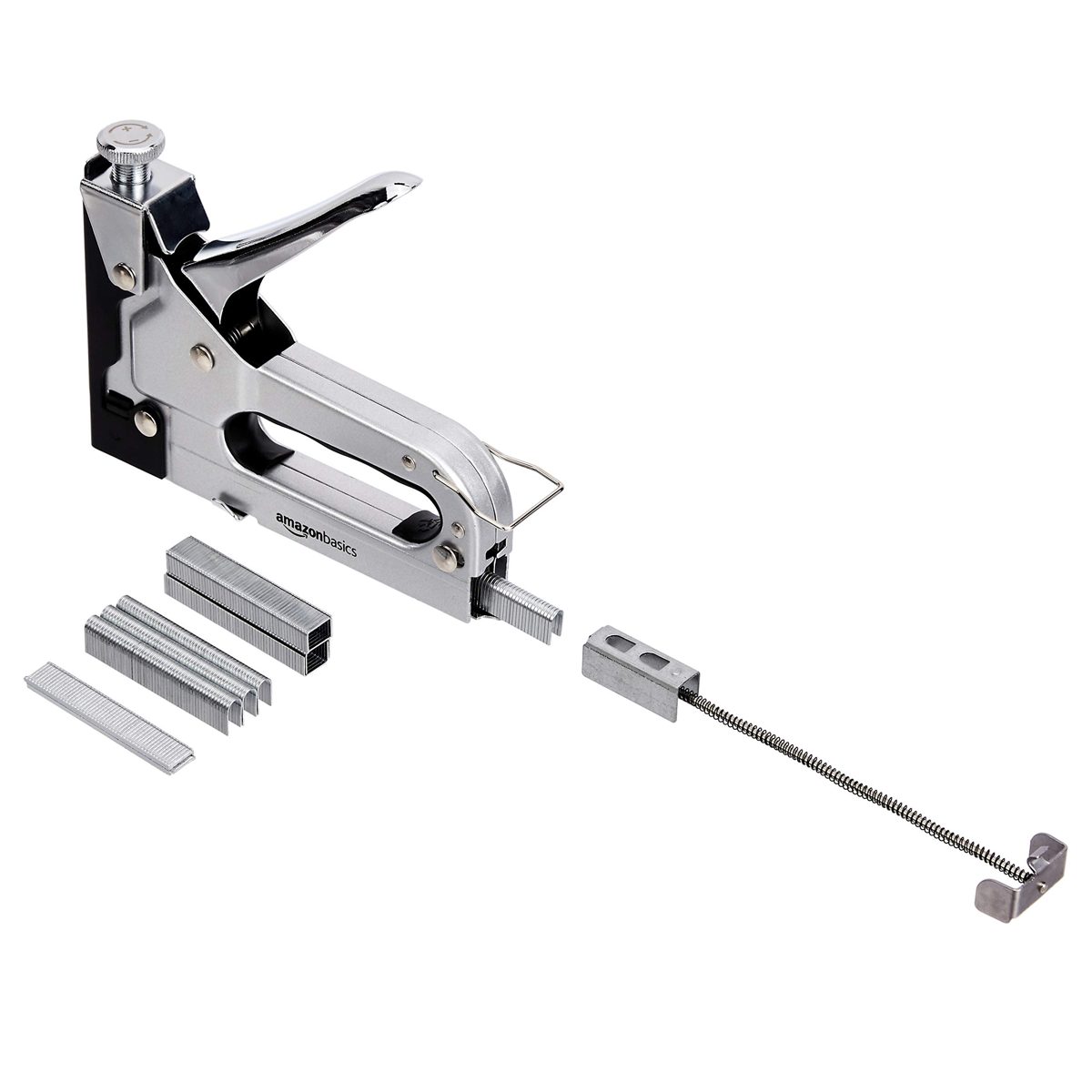 AmazonBasics 3 in 1 Heavy Duty Staple Gun with 600pcs staples - 4-14mm