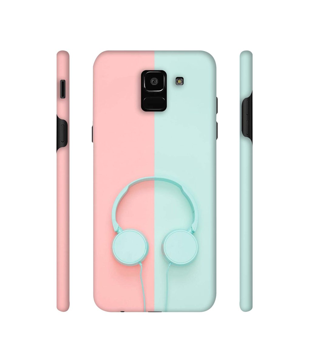 Amazon Brand - Solimo Designer Head Phone 3D Printed Hard Back Case Mobile Cover for Samsung Galaxy J6