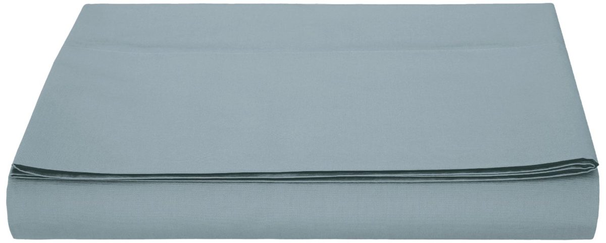 AmazonBasics Microfiber Flat Sheet, Single - Spa Blue