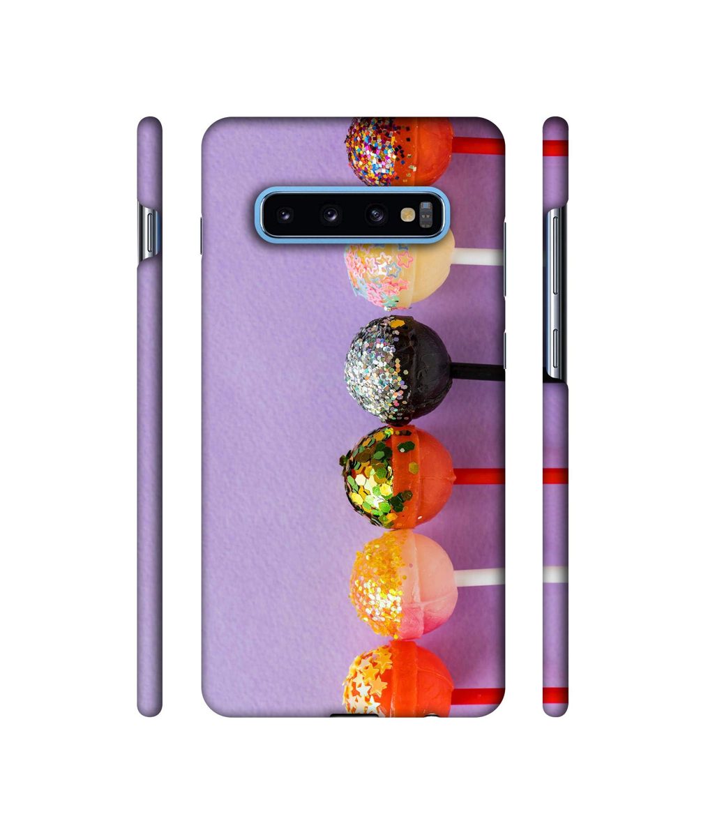 Amazon Brand - Solimo Designer Gilliter Lollipops 3D Printed Hard Back Case Mobile Cover for Samsung Galaxy S10 Plus