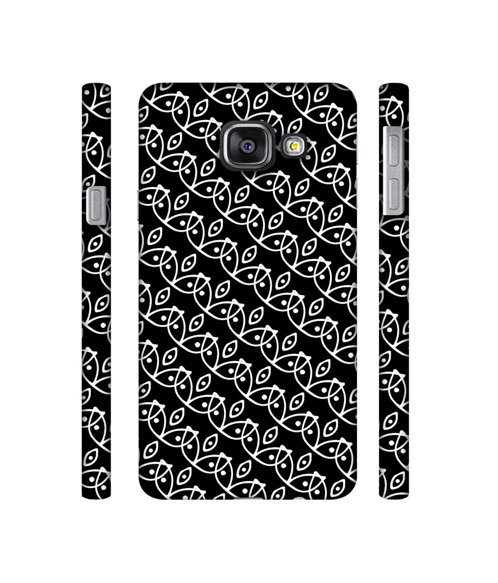 Amazon Brand - Solimo Designer White Pattern 3D Printed Hard Back Case Mobile Cover for Samsung Galaxy A3 (2016)