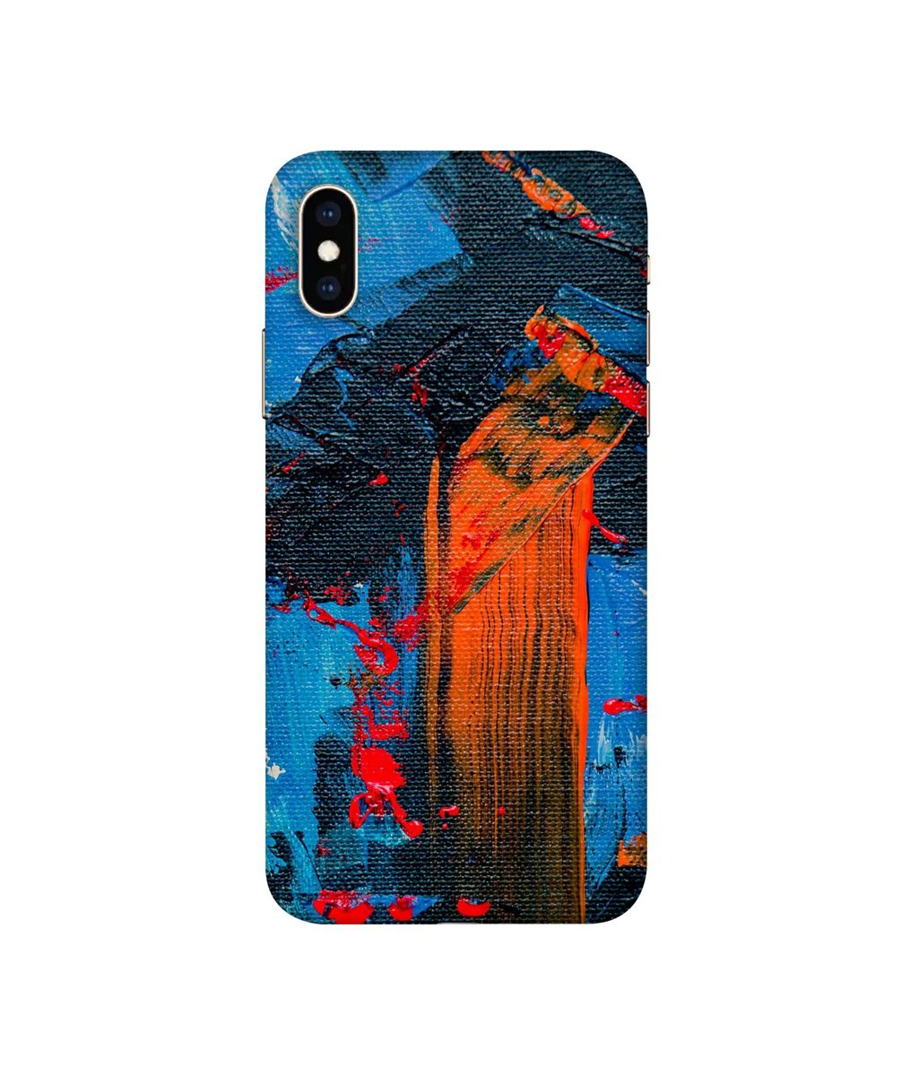 Amazon Brand - Solimo Designer Brush Texture 3D Printed Hard Back Case Mobile Cover for Apple iPhone Xs Max