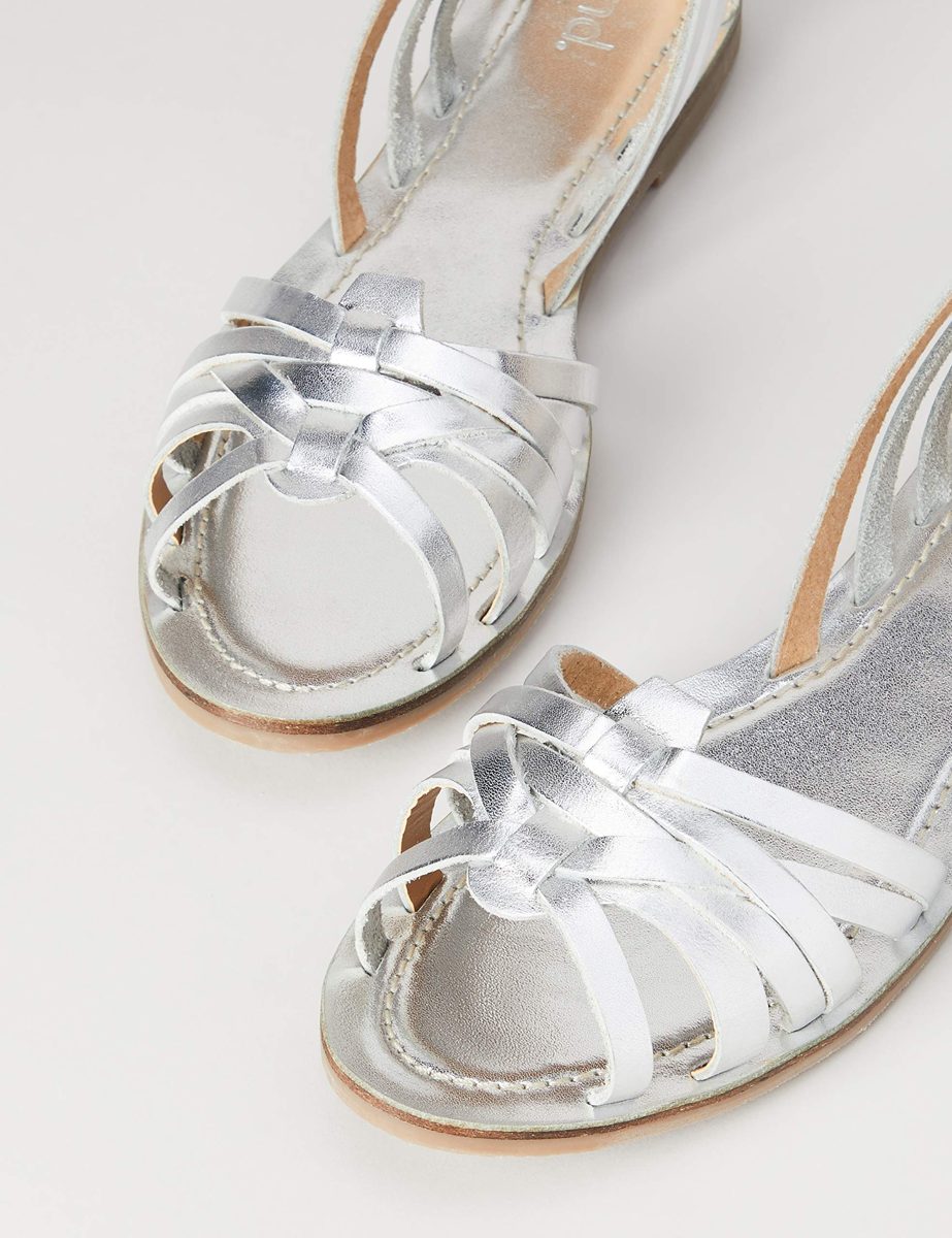 find. Women's #_Darling01W3 Open Toe Sandals, Silver, 6 UK