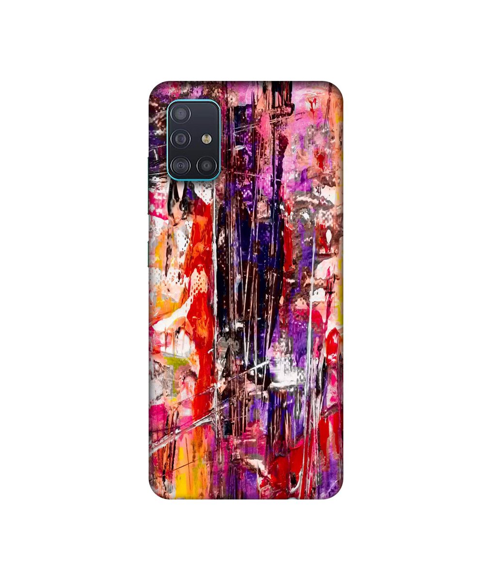 Amazon Brand - Solimo Designer Mashup of Multicolor 3D Printed Hard Back Case Mobile Cover for Samsung Galaxy A71