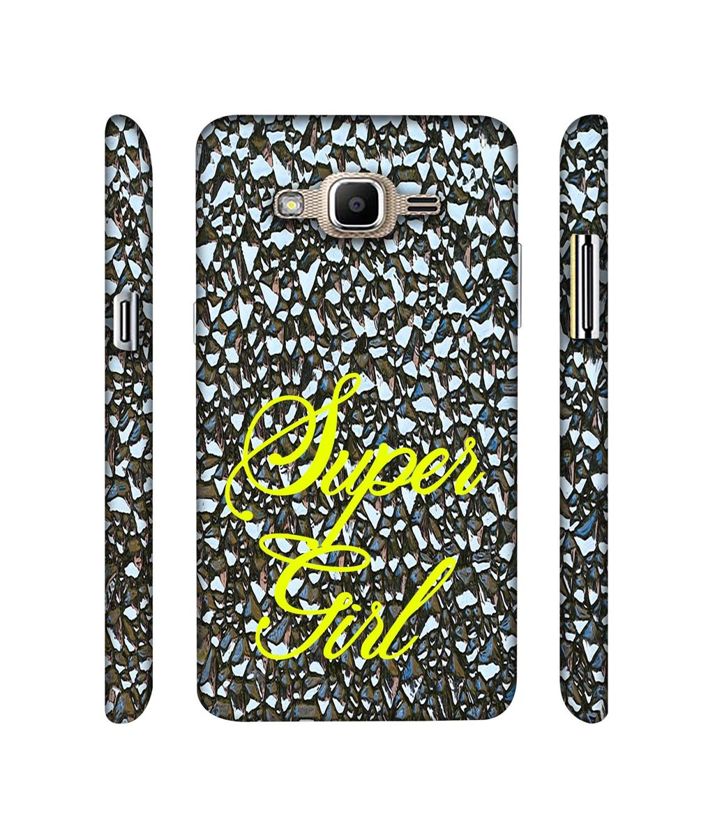 Amazon Brand - Solimo Designer Super Girl On Foil 3D Printed Hard Back Case Mobile Cover for Samsung Galaxy J2 Prime