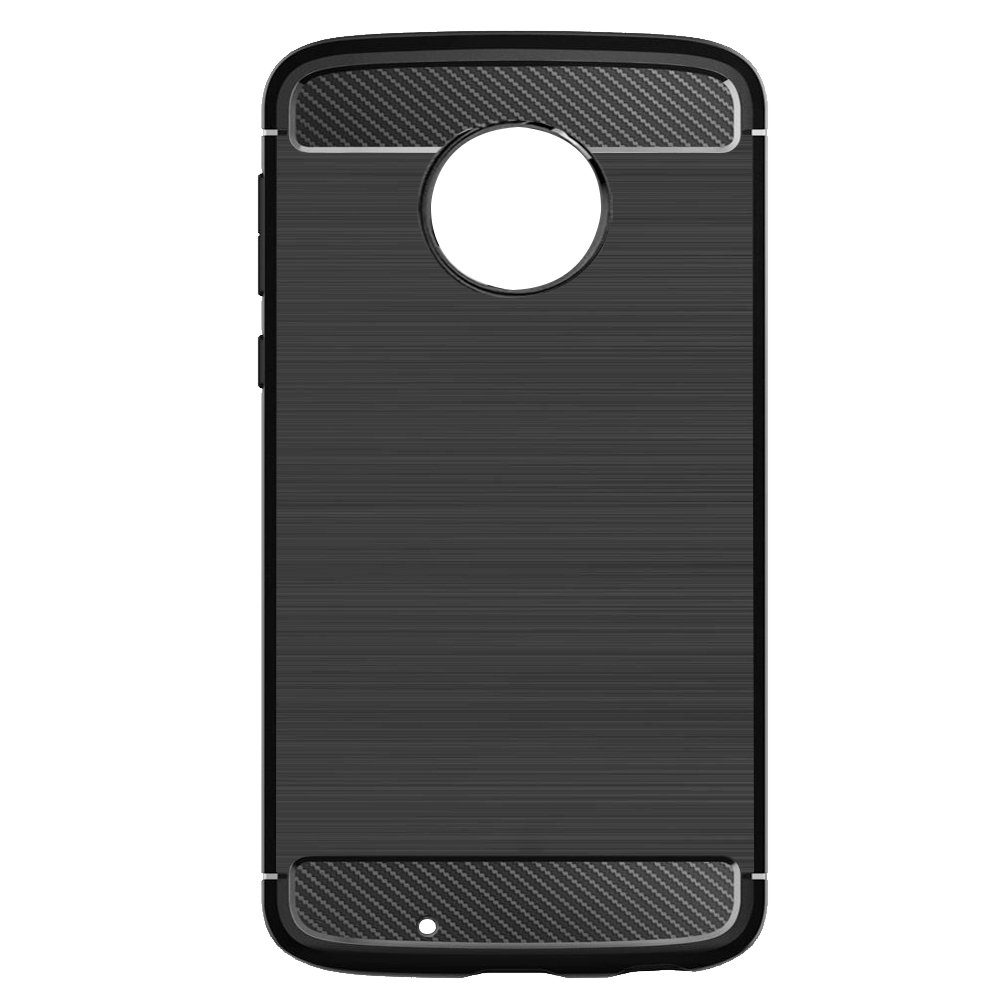 Amazon Brand - Solimo Protective Mobile Cover (Soft & Flexible Back Case) for Moto G6 (Black)